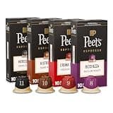Peet's Coffee, Dark and Medium Roast Espresso Capsules Variety Pack, Compatible with Nespresso Original Machine, 100% Arabica Coffee - Intensity 8-11, 40 Count (4 Boxes of 10 Espresso Capsules)
