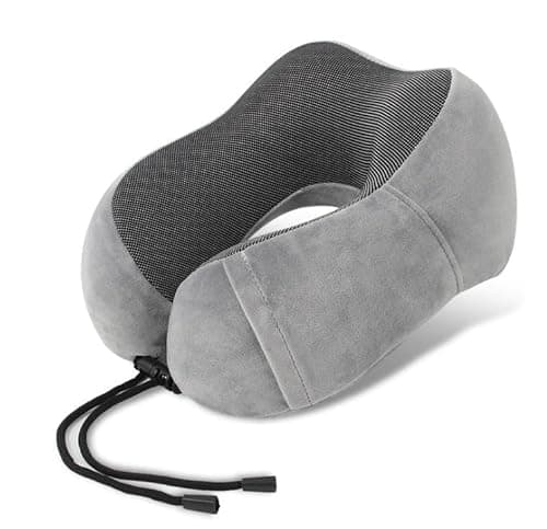 BASANYAO AirRest Memory Foam Travel Pillow (Gray)