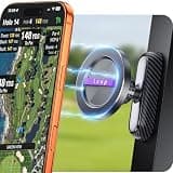 LOXP Upgrade Magnetic Golf Cart Phone Holder, Unique Golf Accessories Gifts for Men Golfers Dad Father Husband Him, 360 Rotation Golf Cart Phone Mount Fits EZGO, Club Car, Yamaha