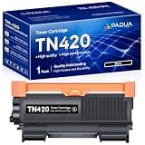 TN-420 TN420 Black Toner Cartridge Replacement for Brother TN 420 HL-2240 HL-2270DW HL-2280DW MFC-7360N MFC-7460DN MFC-7860DW IntelliFax 2840 2940 Printer (1 Pack)