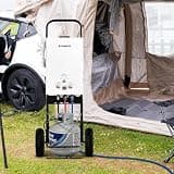 CAMPLUX Tankless Water Heater - 2.64GPM Portable Propane Heater with Dolly