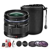 OM SYSTEM M.Zuiko Digital ED 9-18mm f/4-5.6 II Lens for Micro Four Thirds, 18-36mm Equivalent Ultra Wide Zoom, MSC Autofocus, Compact Design (Bundle)