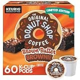 The Original Donut Shop Brown Butter Brownie, Keurig Single-Serve K-Cup Pods, Flavored Coffee, 60 Count (6 Packs of 10)