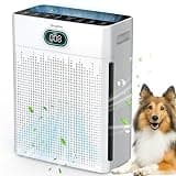Air Purifiers for Home, HEPA Air Purifier with PM 2.5 Air Quality Monitor