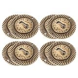 SOESFOUFU 8pcs Keyhole Cover Plate - Antique Zinc Alloy Decorative Keyhole Escutcheon 1.34" Hole Center for Cabinet Doors Dresser Drawers and Desks - Vintage Furniture Hardwares
