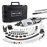 PHALANX 180W Rotary Tool Kit, 1.5-Amp 6 Variable Speed with Flex Shaft, 8000-35000RPM Rotary Multi-Tool& 213pcs Accessories Kit, Power Multiuse Set Prefect for Crafting Projects and DIY Creations