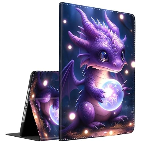 Case for Samsung Galaxy Tab S10 Plus 2024/ S9 Plus/ S9 FE Plus 5G 12.4 Inch 2023, Multi-Angle Smart Stand Cover Auto Sleep/Wake for Tablet S10+/S9+/S9 FE+, Purple Dragon Baby