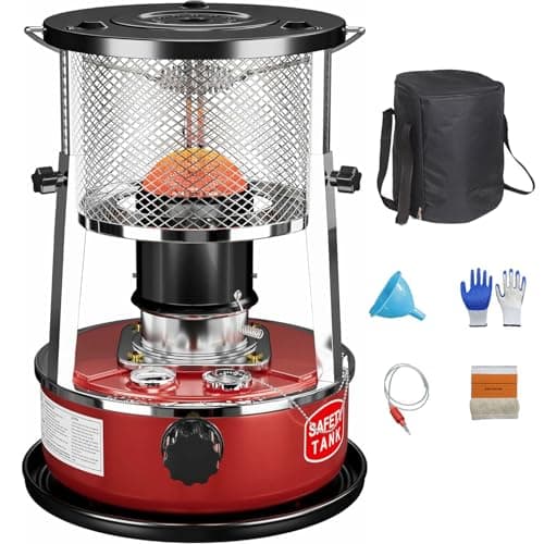2 in 1 Portable Kerosene Heater & Stove, 9000 BTU, Stainless Steel Kerosene Stoves for Home, Camping