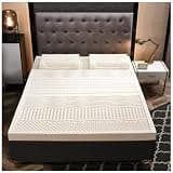 100% Natural Latex Mattress Pure Natural Rubber Thick 5cm King Size (79" x 87") Relieves Shoulder & Back Pain Perfect for Home Bedroom Comfort 200x220cm