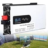 Power Inverter, DC 12V 24V 48V to 110V/220V AC Ac Pure Sine Wave 5000W Car with Outlets and LCD Display, Inverters for Vehicles(6000W,12V to 110V)