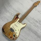 Rhxflame Heavy Retro Sunburst Rhxflame Road Worn Electric Guitar, Alder Body, Roasted Canada Maple Neck & Fingerboard, Rounded End Frets, Tremolo Bridge, Vintage Tuners