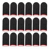 TOYANDONA Gaming Finger Sleeves Comfortable Thumb Covers 20pair Breathable Fiber Material with Anti-Slip Design for Mobile Phones and Tablets for Touchscreen Gaming