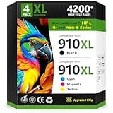 COMBUY 910XL Ink Cartridges Combo Pack Replacement for HP 910XL 910 XL Work for HP 8025e 8022e 8015e 8028e 8035e 8020 8022 8025 8035 Printer, 4 Pack