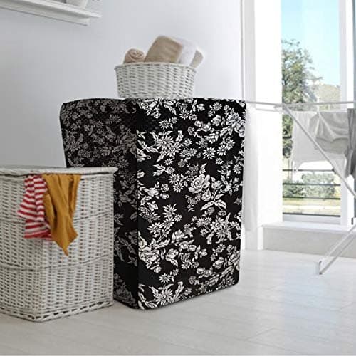 HaaVee Top Load Fully Automatic Washing Machine Cover for 8 Kg Machine (61cms X 61cms. X 90.5cms, Black)