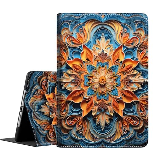 Case for Samsung Galaxy Tab S10 Plus Case 2024/ S9 Plus/ S9 FE Plus 5G 12.4 Inch 2023, Slim Folding Stand Cover with Auto Wake/Sleep for Tablet S10+/S9+/S9 FE+, Mandala
