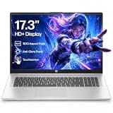 HP 17.3-inch Touchscreen Laptop - Intel Ultra 7 255U, 17.3" Anti-Glare HD+, Full-Size Backlit Keyboard, Fingerprint Reader, Copilot Ai, Windows 11 Pro, Wi-Fi 6, w/Accessory (32GB RAM, 1TB SSD)