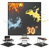 Youlvy 30" Square Fire Pit Mat/Under Grill Mat Fireproof Waterproof Oil-Proof, 4 Layers Fireproof Mat Fire Pit BBQ Pad Protect Mat for Deck Patio Grass Outdoor Wood Burning Fire Pit and BBQ Smoker