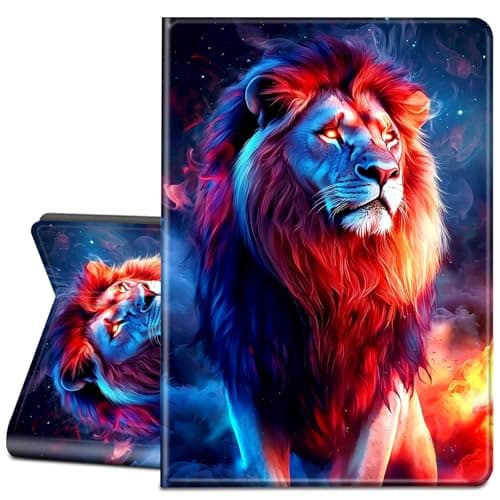 LYHXLYJH Case for Microsoft Surface Pro 11/10/9 13 Inch 2024/2022 Tablet-Slim PU Leather Adjustable Stand Smart Cover,Starry Lion