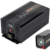 VTCMKAZYT Power Inverter DC 12V 24V 48V to AC 110V/220V Pure Sine Wave Car Voltage Converters with Alligator Battery(3500W,12Vto220V)