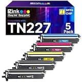 E-Z Ink TN227 Compatible Toner Cartridge Replacement for TN-227BK/C/M/Y High Yield Brother TN227 TN 227 TN-223BK/C/M/Y for HL-L3270CDW HL-L3290CDW MFC-L3770CDW MFC-L3750CDW HL-L3210CW (5 Pack)