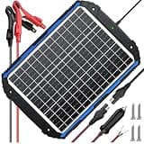 SUNER POWER 25W 12V Solar Panel PRO, Built-in Intelligent MPPT Controller, Waterproof 12 Volt 25 Watt Solar Panel Battery Trickle Charger for Car Marine RV Trailer Boat Automotive