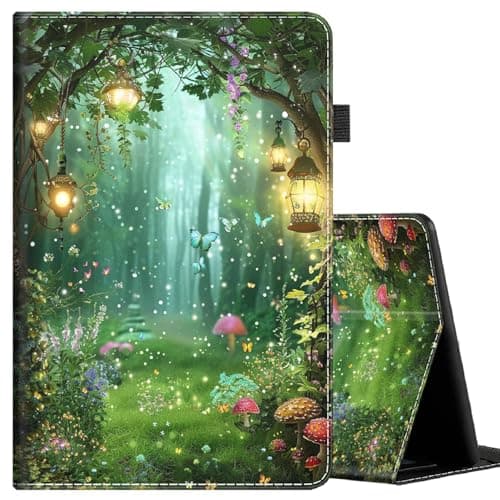 Case for All-New Kindle Paperwhite 12th Gen 2024 (7") & Kindle Colorsoft Signature Edition (7"), Multi-Angle Smart Stand Cover Auto Sleep/Wake ，Magic Forest Butterfly
