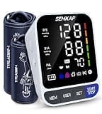 SEMKAP Blood Pressure Monitor, Auto Upper Arm Blood Pressure Monitors for Home Use, Large LED Screen with 9-17'' & 13-21'' Extra Large 2 BP Machine Cuff, 2x99 Memory, Voice Broadcast with USB Cable