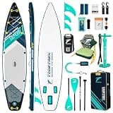 TIDETREK 11'6" Inflatable Stand Up Paddle Boards, Premium SUP Accessories, Non-Slip Comfort Deck for Youth & Adults (Midnight Tide/Kayak Seat)