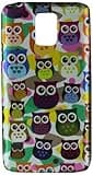 JUJEO Carrying Case for Samsung Galaxy S5 G900 - Non-Retail Packaging - 3D Effect Multiple Colored Owls