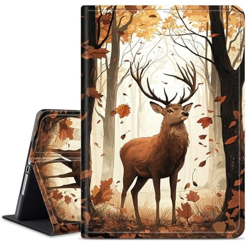 WZCJDHMJ Case for iPad (A16) 11th Generation 11 Inch (2025)/ iPad 10th Generation 10.9 inch 2022,Slim PU Leather Smart Cases Covers with Auto Wake/Sleep-Maple Elk