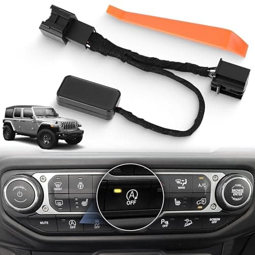 ZNZMAIO Auto Start Stop Eliminator fit Jeep Wrangler JL JLU 2018-2026 Gladiator JT 2020-2026 for Plug Play Disable Cable (Not fit 4XE)