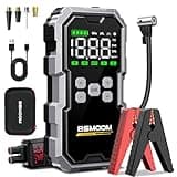 Jump Starter with Air Compressor, 6000A Jump Starter Battery Pack (All Gas/10L Diesel), 150PSI 12V Jump Box Car Battery Jumper Starter Portable with Type-C Quick Charge and LED Lights