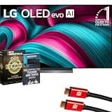 LG 65 Inch C5 Series OLED evo 4K UHD Smart webOS TV (2025) OLED65C5PUA Bundle with 1 YR CPS Enhanced Protection Pack, 2X 6FT HDMI Cable and Deco Gear Home Theater Beginner's Guide