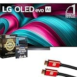 LG 65 Inch C5 Series OLED evo 4K UHD Smart webOS TV (2025) OLED65C5PUA Bundle with 1 YR CPS Enhanced Protection Pack, 2X 6FT HDMI Cable and Deco Gear Home Theater Beginner's Guide