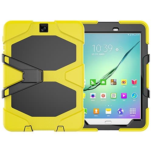 HYAIT® for Galaxy Tab S2 T810 [Shockproof] 3in1 Hybrid Silicone TPU & Plastic Rugged Heavy Duty Combo High Impact Durable Back Cover-GL06