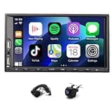 2+32G Android 13 Car Stereo for Ford Mustang 2004 with CarPlay Android Auto, 7 Inch Touchscreen Car Radio Player Audio Receivers Head Unit with GPS Navigation Mirror Link Split Screen FM RDS SWC