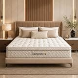 Sleepnexis Queen Size Hybrid Mattress 12 Inch, Memory Foam and Pocket Spring Mattress in a Box, Medium Firm, Pressure Relief, Motion Isolation, Cooling Comfort, CertiPUR-US, Oeko-TEX