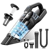 BQYPOWER Handheld Vacuum Cordless, 16000PA Strong Suction Hand Held Vacuum Cordless Rechargeable with Multiple Accessories, Portable Car Vacuum Cleaner High Power for Car Home Office