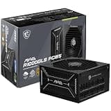 MSI MAG A1000GLS PCIE5, Fully Modular Compact Gaming 1000W Power Supply, 80+ Gold, ATX 3.1 & PCIe 5.1 Ready, Native Dual-Color 12V-2x6 Embossed Jacket Cables, Low-Noise, 10 Year Warranty