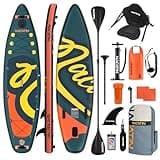 NACATIN Inflatable Stand Up Paddle Board,10'6"Upgrade Version Blow Up Paddle Boards for Adults with Premium SUP Accessories& Backpack,Adjustable Paddle,Camera Mount,Hand Pump, for Lake, River, Yoga