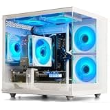 WIWB Prebuilt PC Gaming Desktop | 16G DDR4 RAM | 512G SSD | Ryzen 5 6Cores 3.6G Up to 4.1G | RX 560 4G Graphics Card | Wi-Fi 6 |Tower Computer White