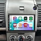 7 Inch Android 13 Car Stereo for Nissan Sentra 2007-2012, Double Din Radio with Wireless CarPlay & Android Auto, 2GB+32GB, GPS Navigation, Bluetooth, WiFi, SWC, Backup Camera