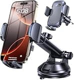 Romuto Phone Holders for Your Car Phone Holder Mount【Strongest Suction】 Cell Phone Mount for Car Dash Pad Car Accessories for Women Men Dashboard/Windshield/Vent Truck Stand Mount for iPhone Samsung