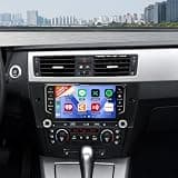 4+64G Car Radio for BMW 3 Series 328i 335i 325i (E90/E92/E93) 2005-2011 Carplay Android Car Stereo, 7 Inch Touchscreen with Android Auto 5G WiFi GPS Navigation Backup Camera FM RDS Radio Receiver