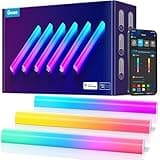 Govee Glide Wall Lights, RGBIC LED Light, Smart Gaming Light Compatible with SmartThings, RGB Lights Bar, LED Wall Lights for Bedroom, 2 Panels Set (3 Sections/Panel), Not Flexible