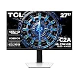 TCL 27” C2A Series QD-Mini LED 4K UHD HDR Gaming Monitor (27C2A, 2026 Model) Halo Control System, Dual Mode, LD1196 Precise Dimming Series, HDR1000 Brightness, 1ms, AMD FreeSync Premium