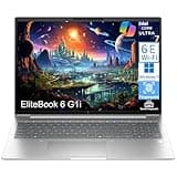 HP EliteBook 6 G1i Laptop Computer with Intel Ultra 7 255U, for Home Office Business, Lifetime Office 365, (64GB DDR5, 1TB SSD), Backlit Keyboard, Thunderbolt 4, WiFi 6E, Windows 11 Pro, Pale Silver
