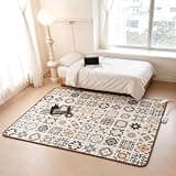 Mobile Electric Heating Carpet, Floor Heat Heating System, Adjustable Temperature& Timer, Heated Yoga Mat Heated Foot Warmers Under Desk for Bedroom, Living Room, Office(B,180 * 200cm)