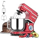 7.5QT Stand Mixer 660W | 10-Speed Tilt-Head Electric Food Mixer with Stainless Steel Bowl | Heavy Duty Dough Mixer for Baking, Bread, Cake, Cookie | Easy Clean Home Kitchen Mixer