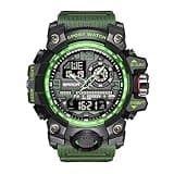 KXAITO Men's Watches Sports Outdoor Waterproof Military Watch Date Multi Function Tactics LED Face Alarm Stopwatch for Men (3133_Green)